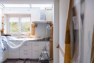 kitchen under renovation